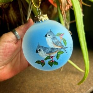 Glass Bird Ornament